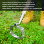 Berry&Bird Action Hoe, 63'' Stainless Steel Hula Stirrup Hoe, Wooden Grip