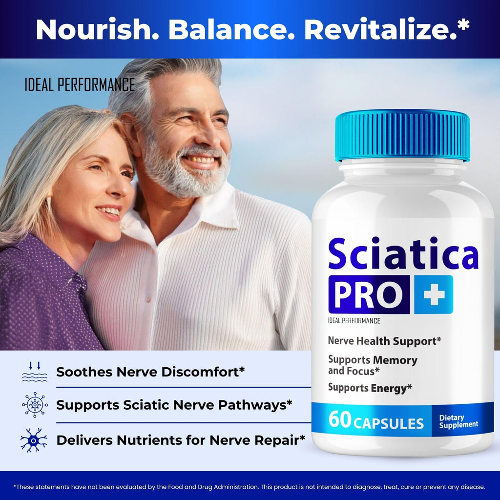 Sciatica Pro Plus Capsules, Sciatica Pro+ Nerve Support Supplement Pills - Maximum Strength, All Natural Support to Maintain Healthy Nerves, Advanced Formula Sciatica Pro + Reviews (5 Pack)
