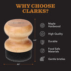 CLARK'S Food Grade Mineral Oil & Wax Applicator for Round Wood Cutting Board, Butcher Blocks, Bamboo, and Utensils – USA Maple Construction