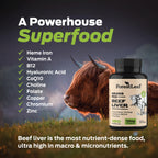 ForestLeaf Grass Fed Beef Liver Capsules, 3000mg Per Serving, Supports Immunity & Body Wellness, Cleansing, Digestion, Natural Iron, Vitamin A and B12, Freeze Dried Beef Liver Supplement, 180 Caps