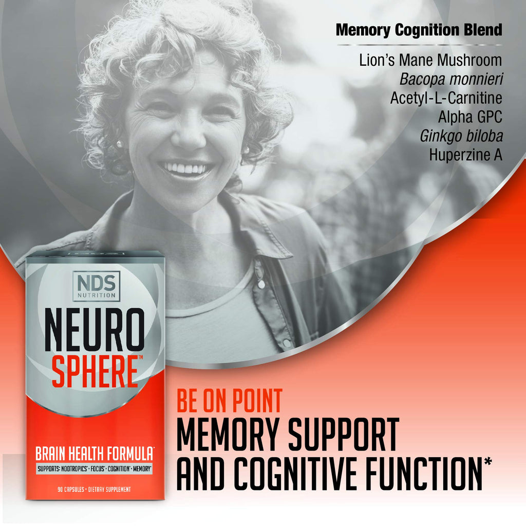 FitLife Brands Nutrition Neuro Sphere - Brain Health Formula - Nootropic, Increase Focus and Energy, Enhance Concentration, Antioxidant and Immunity Support - 90 Capsules