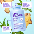 Love Wellness Bye Bye Bloat, Digestive Enzymes | Bloating Relief for Women | Help Reduce Gas Relief & Water Retention | Supports Digestive Health with Fenugreek & Dandelion | 180 Count