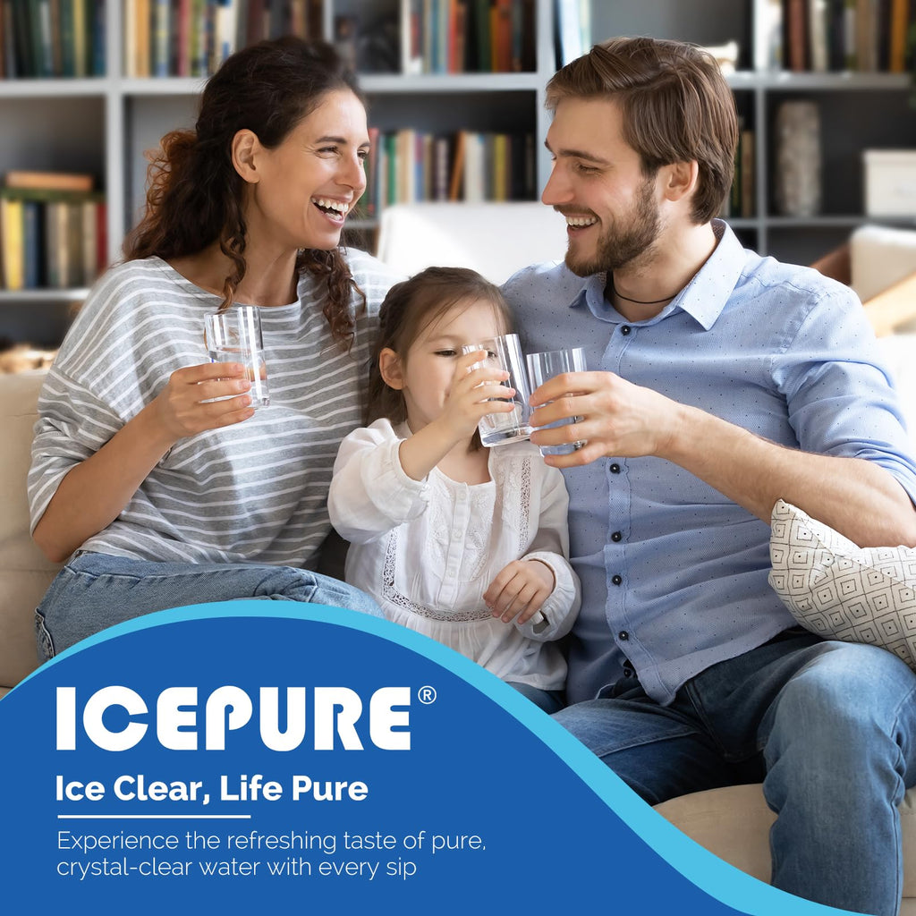 ICEPURE ADQ36006101 Replacement for LG LT700P, Kenmore Elite 9690, ADQ36006102, RFC 1200A, 46-9690 469690, ADQ36006101-S, LFXS30766S, WSL-3, FML-3, Refrigerator Water and LT120F Fresh Air Filte,3Combo