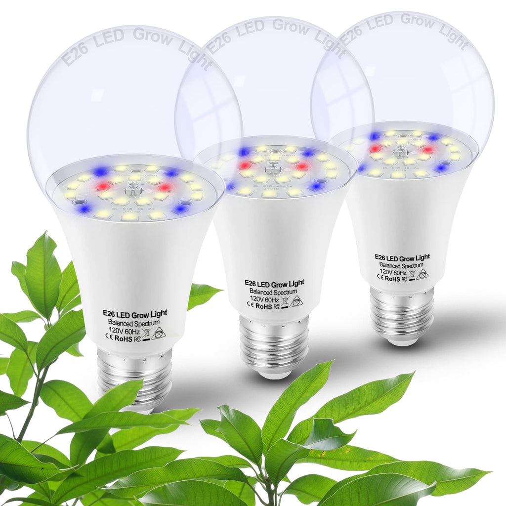 ALIDE Led Grow Light Bulbs for Indoor Plants Full Spectrum E26 A19