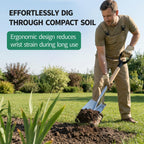 Garden Shovel for Digging, 29 Inch Small Shovel with Ergonomic D-Handle, Heavy Duty Stainless Steel Gardening Shovel for Planting and Yard Work, Compact Beach Shovels for Sand, Soil and Landscaping