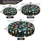 Ladadee Foldable Round Dog Swimming Pool Cover, for 32 "/63“/48” Collapsible Outdoor Tub, PVC Coating Waterproof and UV Protection, Leakproof Washable Kiddie Pet Small Paddling Bath Accessories