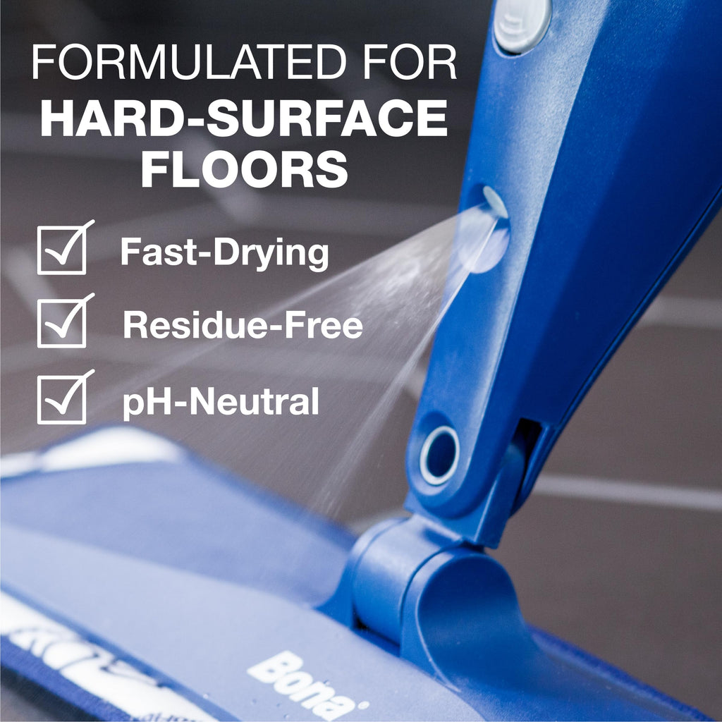 Bona Premium Motion Multi-Surface Floor Spray Mop - Includes Multi-Surface Floor Cleaning Solution and Machine Washable Microfiber Cleaning Pad - for Stone, Tile, Laminate, and Vinyl Floors