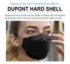 HAPPYDAY , 25 Packs, Made in KOREA Premium KF94 Micro Dust Protection Individually Packaged Black Face Mask Large