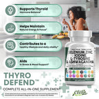 Clean Nutra Selenium 300mcg Iodine 500mcg Thyroid Support for Women & Men | L Tyrosine 500mg Ashwagandha Supplement Bladderwrack, Turmeric, Kelp, Schisandra Zinc Pills Capsule Supplements