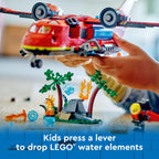 LEGO City Fire Rescue Plane Toy - Building Blocks Playset for Boys & Girls, Ages 6+ - Pretend Play for Role Play for Kids - Gift for Birthdays - 60413