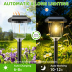 16Pack Solar Pathway Lights Outdoor, Warm White LED Waterproof Solar Lights