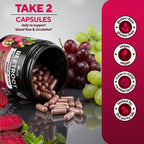 VitaUp Beet Root Capsules - USA Made Beetroot Supplement for Normal Circulation, Nitric Oxide & Heart Support - 5-in-1 Beets with Grape Seed, Garlic Extract, Hawthorn Berry, Olive Leaf - 90 Vegan Caps