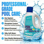 3-in-1 Pool Cleaner Combo – 3 L (101.5 fl oz) – Pool Chemicals, Phosphate Remover, Pool Clarifier + Enzyme Cleaner, Waterline Scum Control, Skimmer-Pour Weekly Maintenance, Saltwater Safe – BubbyShine