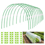 72 Pieces Garden Hoops for Raised Beds Fiberglass Support Greenhouse Hoops