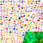 Teenzee 250 pcs Mini Resin Animals Many Styles Variety Tiny Animals Figures Miniature Little Small Animal Figurines Bulk for Micro Fairy Garden Landscape Accessories Hide Crafts Decor Aquarium