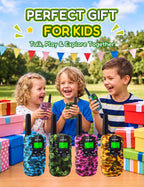 Walkie Talkies for Kids 4 Pack Rechargeable Outdoor Toys Gifts Boys Girls