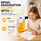 Yoturetoys AI Drawing Projector for Kids, Birthday Gift Toy, Ages 5-12