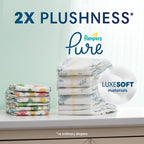 Pampers Pure Baby Diapers, Size 5 (27+ lbs), 132