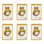 SoF Triple Milled Bar Soap - With Coconut Oil & Organic Shea Butter- Vegan & Non GMO- Free From Phthalates, Sulfates & Parabens- Shea Butter - 6 oz Bar 6 Bars