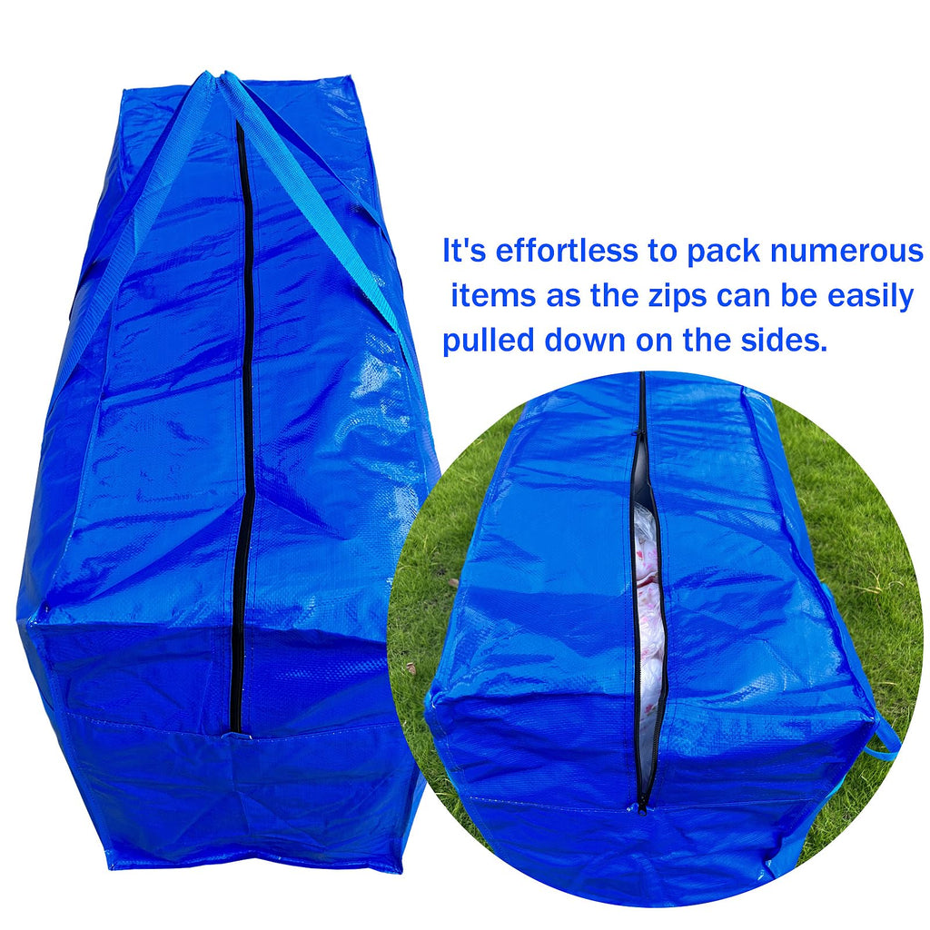 66 Gallon Extra Large Storage Bags, Huge Moving Bags Heavy Duty with Zipper