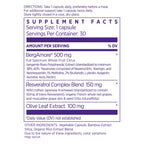 NAOMI Italian Citrus Bergamot 500mg + Resveratrol, Award-Winning Cardiologist Dvlpd, Supports Normal Cholesterol & Healthy Cellular Function, 7 Key Polyphenols, Resveratrol & Olive Leaf, 30-Day Supply