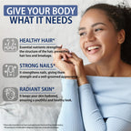 StrongVit Biotin with Hyaluronic Acid, Keratin, and Collagen Supplements - Hair Growth Vitamins for Women, Healthy Nails and Skin, B1, B2, B3, B6, B7 Complex, USA (120 Capsules)