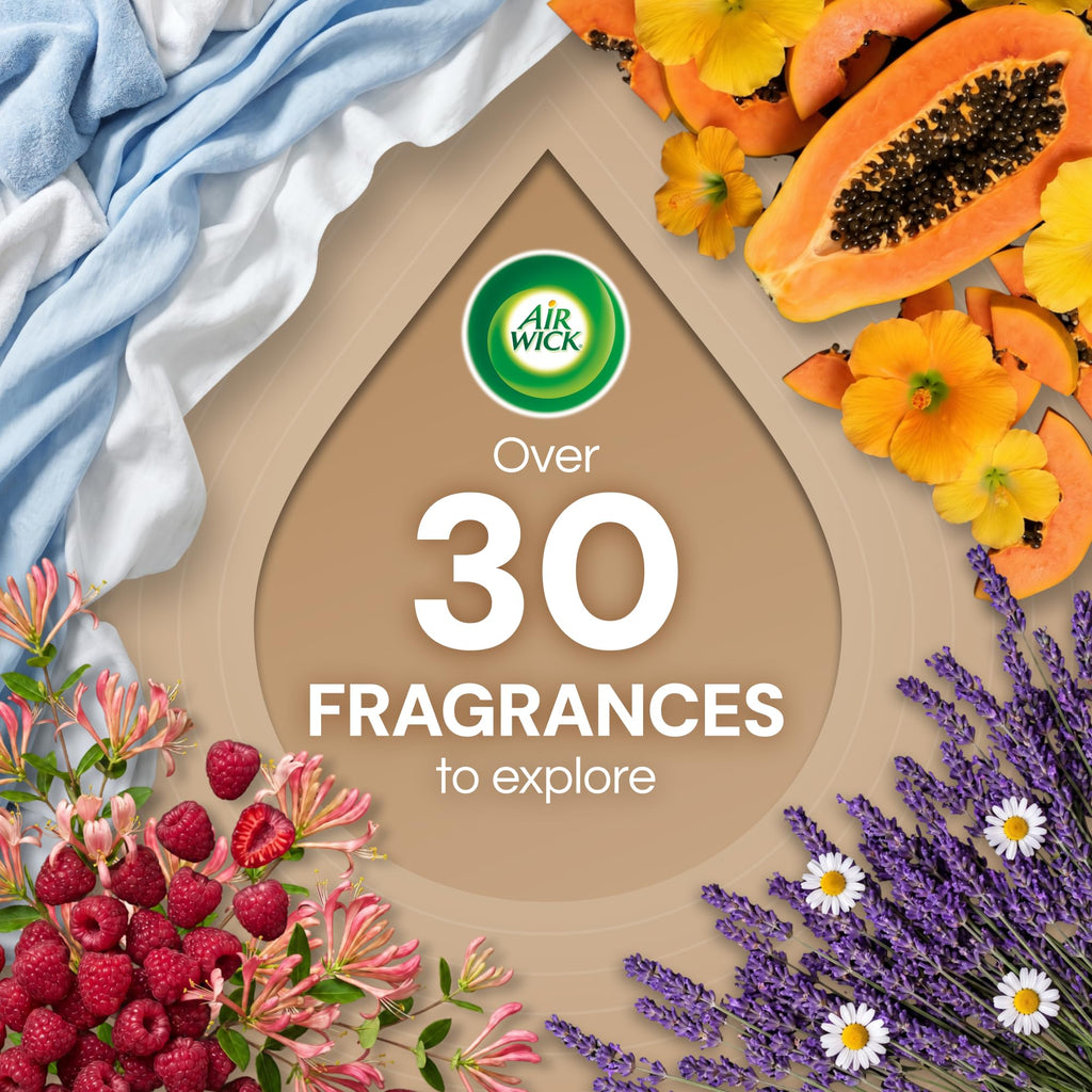 Air Wick Plug-In Scented Oil Refills, 10 Count, Fresh Waters, Air Freshener, Essential Oils, Eco Friendly