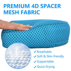 REEZEIVI Hot Tub Booster Seat for Adults,5 Inch Thick SPA Cushion,Weighted Hot Tub Cushion with Non-Slip Bottom,Quick Dry Spa seat,Washable 3D Mesh,Inflatable Hot Tub,Pool, Bathtub (Bue)