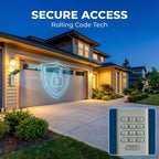 Universal Garage Door Opener Keypad Wireless Keypad Keyless Entry Compatible with LiftMaster Chamberlain Craftsman Genie Overhead Linear Wayne Dalton Garage Door Opener Remote Learn Button Dip Switch