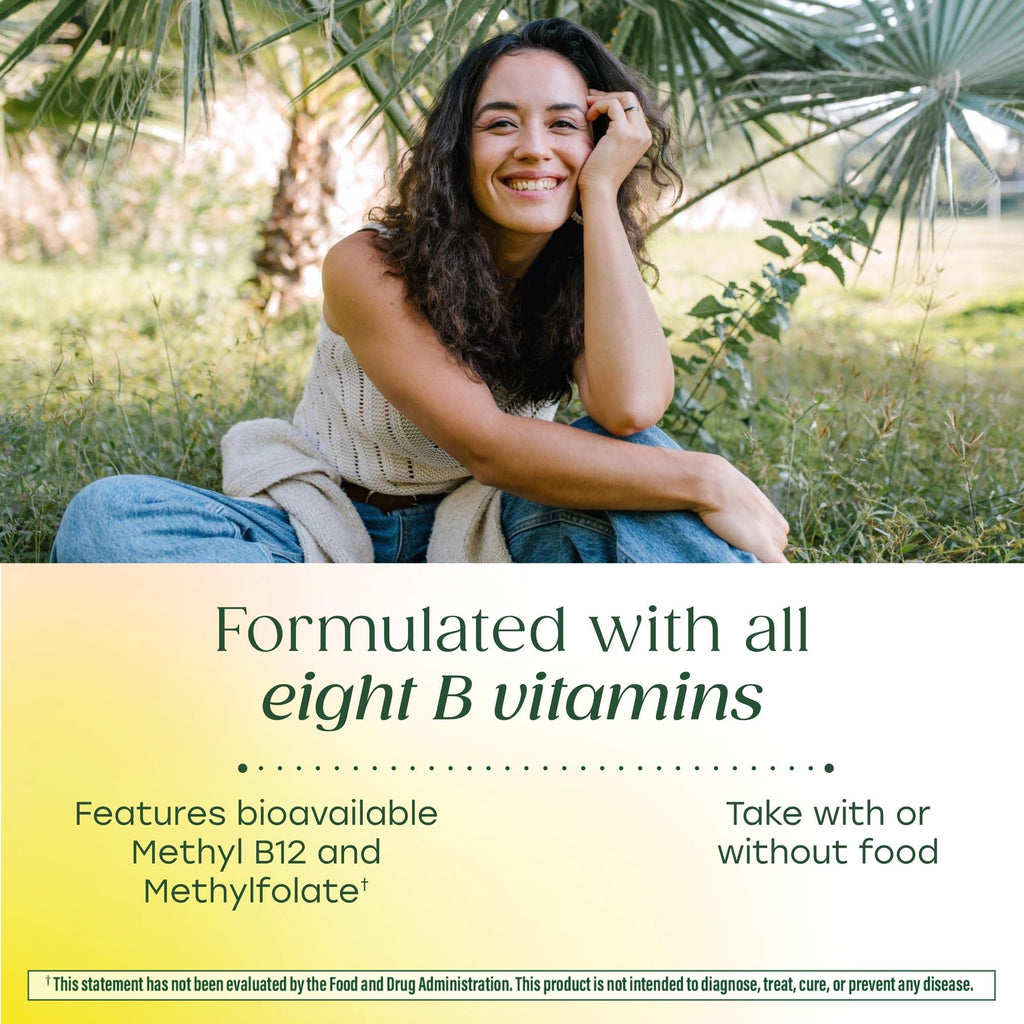 MegaFood Balanced B Complex - Vitamin B Complex for Women & Men - Vitamin B6, B12, Folate, Biotin - Cellular Energy Metabolism & Nervous System Health, Vegan, Gluten Free, 90 Tablets