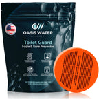 Oasis Water Technologies Toilet Guard Hard Water & Limescale Drop-In Toilet Tank Tablet | Polyphosphate Formula | Helps Reduce Rings, Stains & Mineral Buildup | Bleach-Free 180-Day Tablet