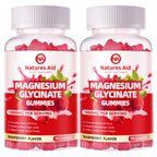 Magnesium Glycinate Gummies 1000mg - Sugar Free Magnesium Potassium Supplement with Vitamin D, B6, CoQ10 for Calm Mood & Sleep Support - 180 Raspberry Gummies.