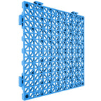 VEVOR Interlocking Tile 50PCS Blue, Drainage Tiles 12" x 12" Splicing, Soft PVC Interlocking Drainage Floor Tiles, Non-Slip Drainage Holes for Restroom, Bathroom, Kitchen, Pool, Wet Areas