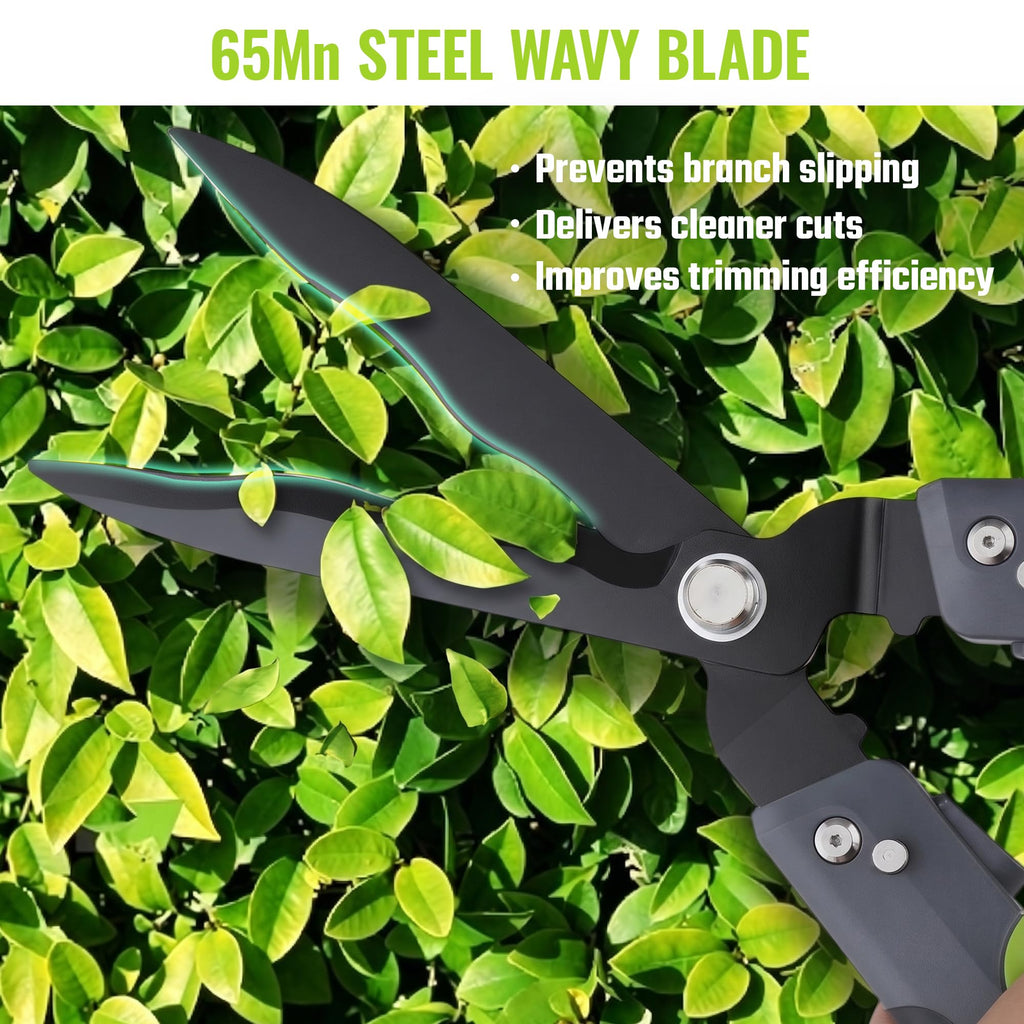 WORKPRO 23” Hedge Shears, Foldable Hedge Clippers for Most Garden Plants