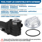 SPX3100D Pump Strainer Cover Compatible with Hayward Super II Pumps SP3000 SP3000X Series, Thread Pool Pump Lid with Strainer Cover O-Ring SPX3000S Compatible with Hayward Chlorine & Bromine Feeders
