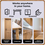 Light Brown Wood Stain Repair Kit, Brush-On Touch-Up Stain Bottles, Golden Oak, Early America, Cherry, Red Oak, Interior and Exterior Wood, 4 fl oz Total by spot.