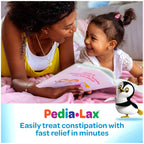 Pedia-Lax Liquid Glycerin Suppositories for Kids Ages 2-5, Gentle Constipation Relief Laxative for Children, 6 Count, Pack of 24