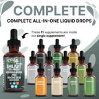 Clean Nutraceuticals Shilajit Liquid Drops with Sea Moss, Ashwagandha, Zinc, Magnesium, Liquid Vitamins for Women and Men - Terra Mineral