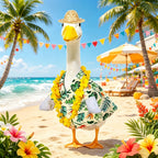 8 Set Holiday Porch Goose Outfits All Seasons Holiday Bundle St. Patrick Easter Summer Hawaiian 4th of July Fall Lawn Goose Clothing Porch Goose Clothes for Goose Patio Yard Lawn Decor