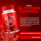 (2 Pack) Gluco Armor Capsules, Official Gluco Armor Pills with All Natural Ingredients, Advanced GlucoArmor Blood Health Support with Maximum Strength, Premium Vitamins for Women & Men (120 Capsules)