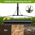 Seeutek 23Inch Rolling Lawn Aerator - Upgraded Heavy Duty Aerators