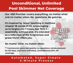 ProTuff 13" Spa Silt Net for PROS – “490 Promise” Unlimited, Unconditional Replacement - Heavy Duty Ultra Fine Mesh Silt & Sand Skimmer Cleans 3X Faster Than Vacuum - 13 inch Leaf Rake Bag for Pollen