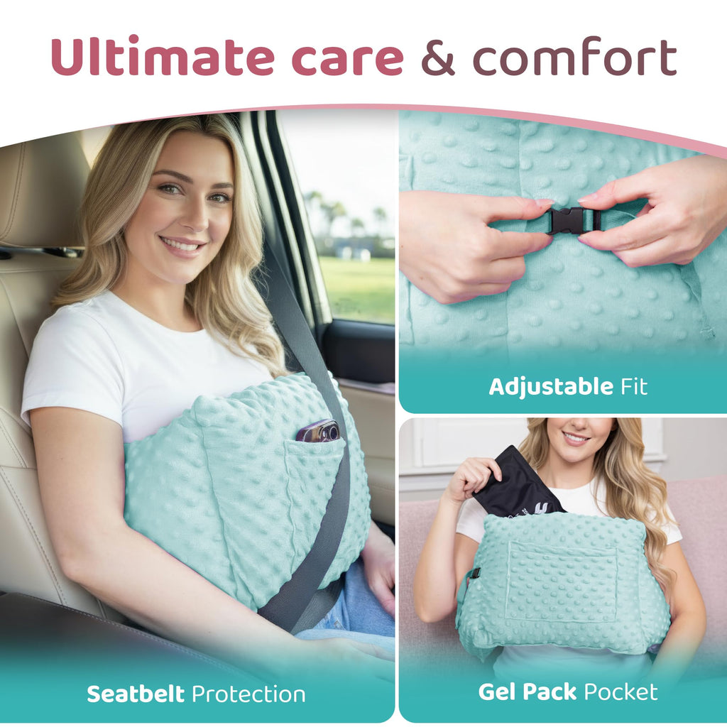 Zomaple Post Mastectomy Pillow Post Surgery – Post-Op Essentials, Breast Augmentation/Reduction & Mastectomy Recovery Supplies – Washable Cover for Comfort & Support