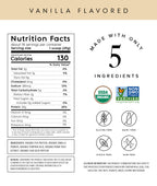 Truvani Organic Plant Based Protein Powder | Vanilla | 20g Pea Protein | 18 Servings | Vegan & Keto | Gluten & Dairy Free | Low Carb | No Added Sugar