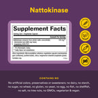 Natural Factors - Nattokinase 100mg, Supports Circulatory Health, 60 Vegetarian Capsules
