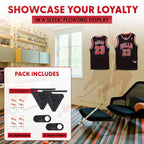 AVIVA Sports- Invisible Wall Jersey Hanger | Jersey Hanger for Wall Display | Great for Any Sports Jerseys | Sports Display (Single Pack)