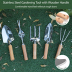 HoHaing Garden Tool Set, 10 Piece Kit with Heavy Duty Folding Stool, Detachable Storage Tote Bag, Stainless Steel Tools, Gifts for Women Men Green
