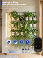 GLOWRIUM 60in Standing Grow Light, Vertical Grow Lights for Indoor Plants