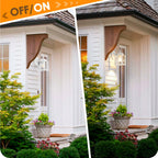 MATAMEYE Outdoor Wall Lantern, Exterior White Waterproof Wall Sconce Lighting Fixtures, Front Door Wall Lights with Clear Beveled Glass Shade, 2 Pack