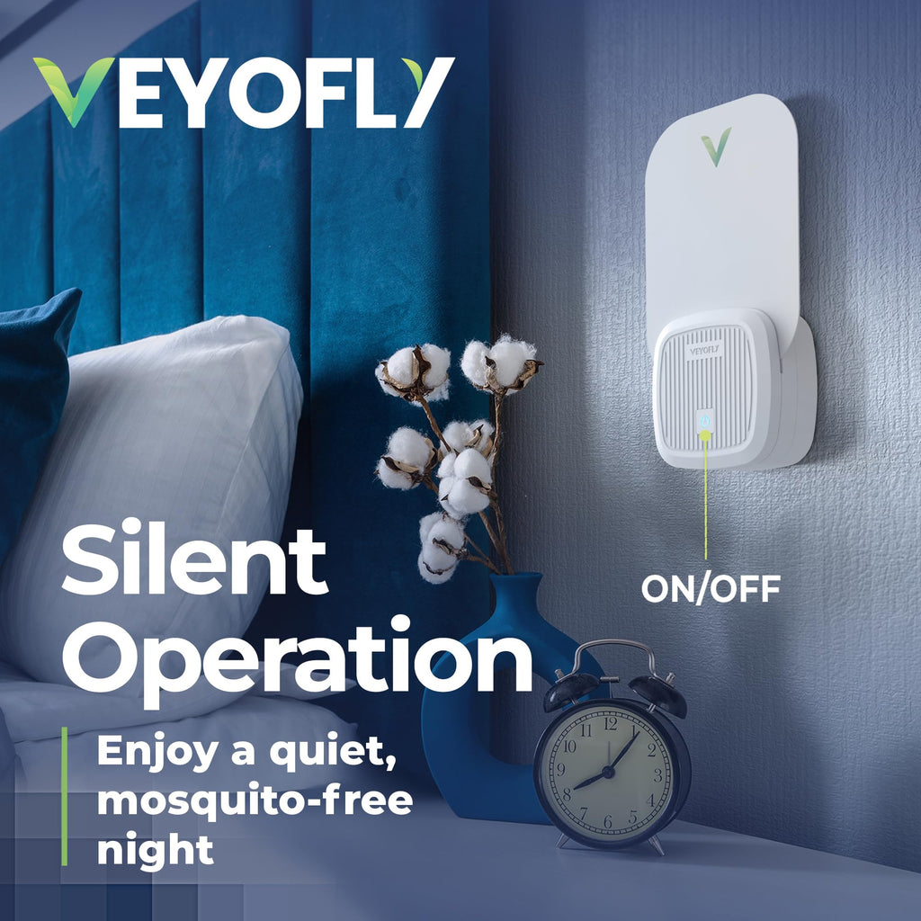 VEYOFLY Fruit Fly Traps for Indoors (2 Device + 4 Refills), Gnat Trap Indoor Plug in, Bug Traps, Flying Insect Trap, Gnat Traps for House Indoor, Fly Trap Indoor for Home Bug Light, Gnats Catcher